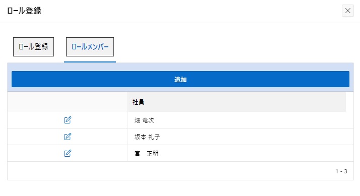 ロールメンバー