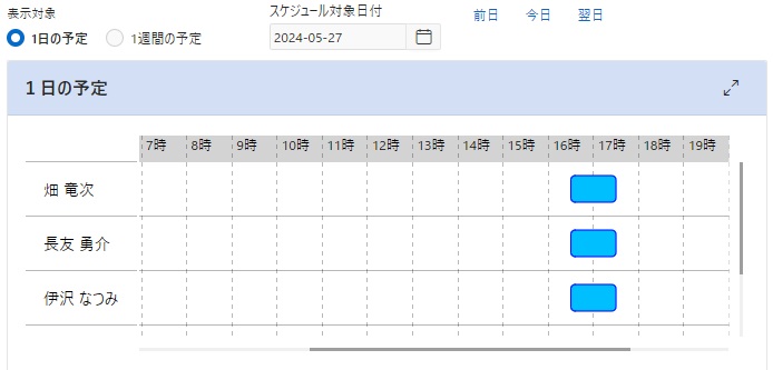 1日の予定